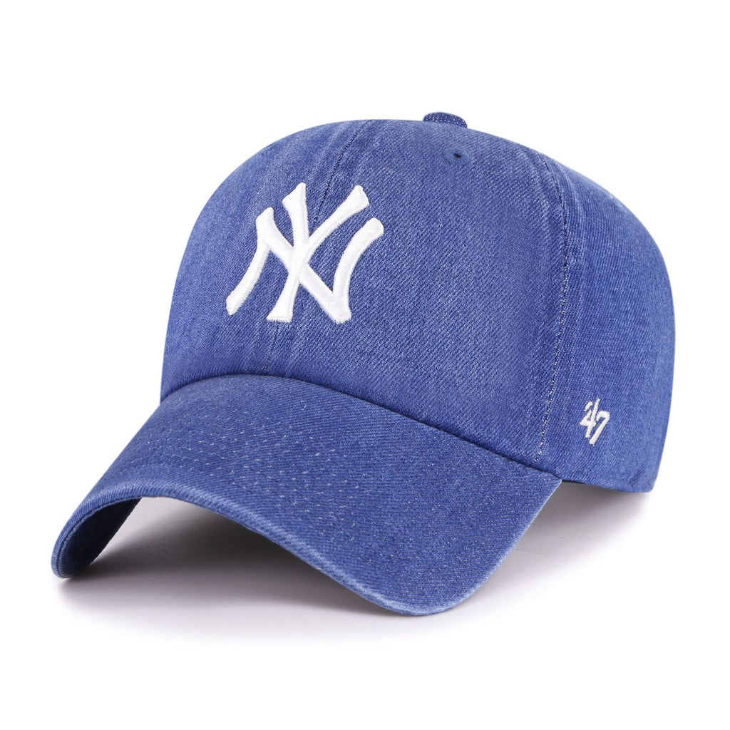 New York Yankees MLB Lennon 47 CLEAN UP Strapback Jean Official Team Hat Sports Fan Cap Official MLB Team Hat Baseball Fan Cap