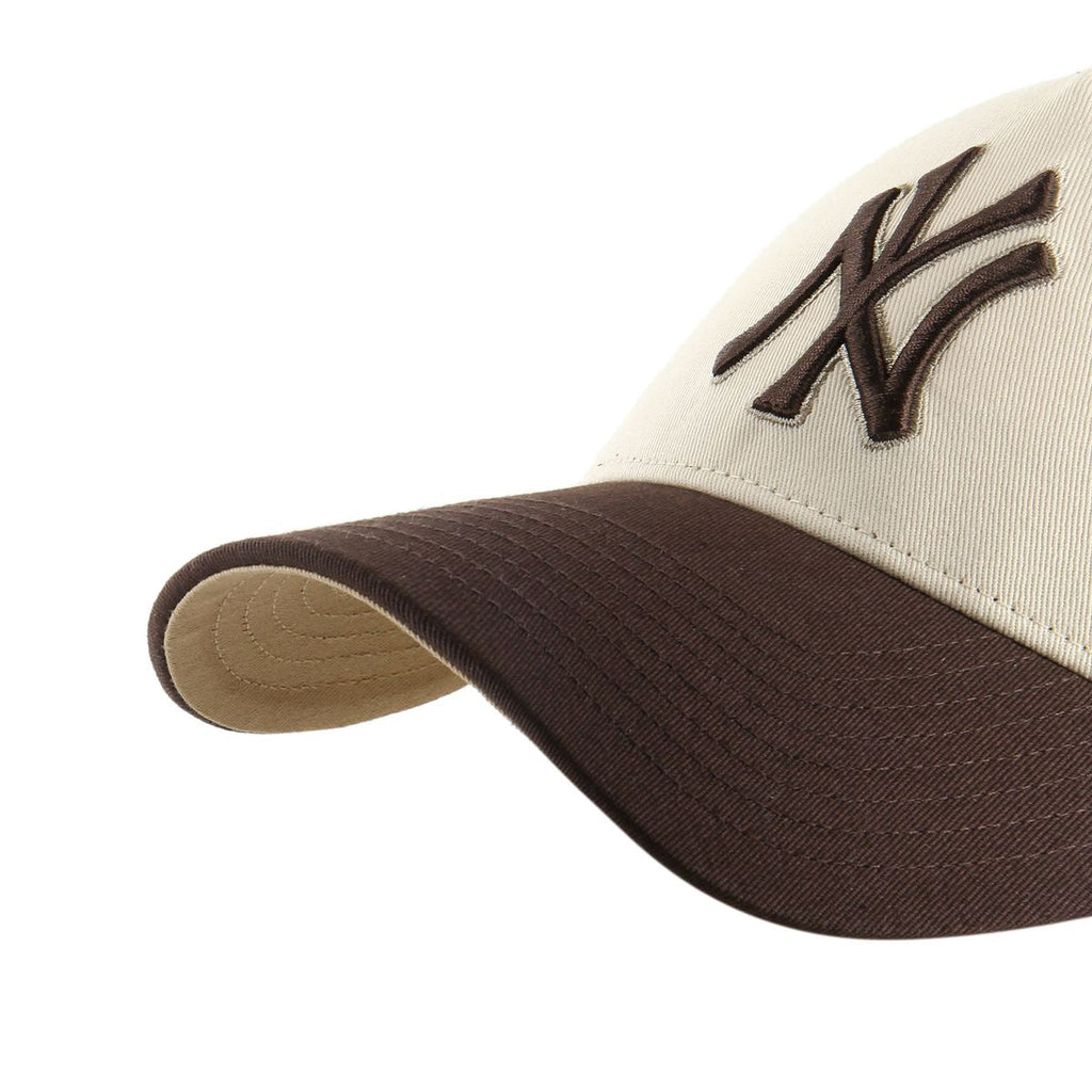 New York Yankees MLB Ballpark Mesh TT 47 Offside DT Beige Brown Official Sports Fan Gear Popular Style Baseball Fan Gear