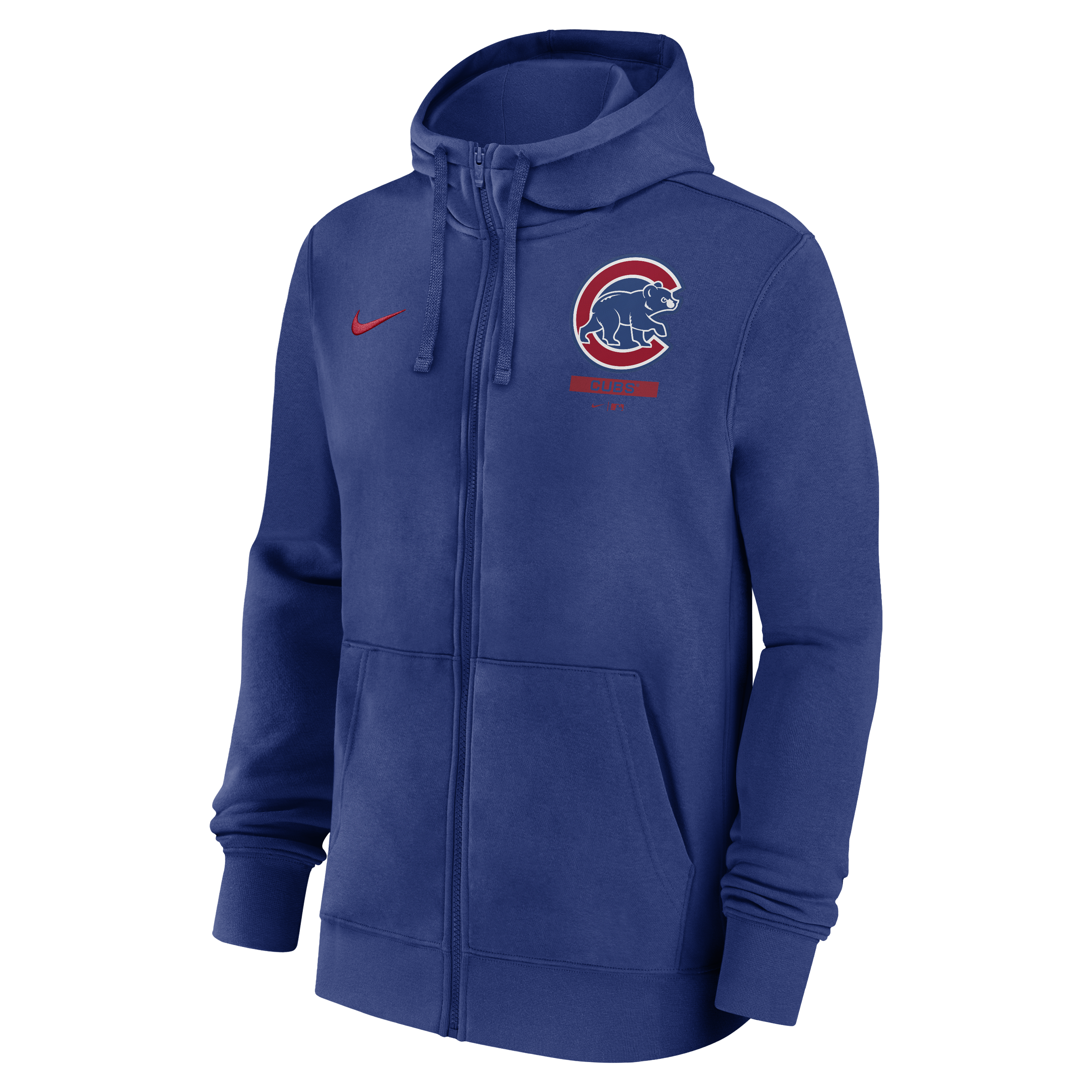 Mens Chicago Cubs Nike Mentor 1 2 Zip Royal Hoodie Comfort Hoodie Baseball Fan Apparel
