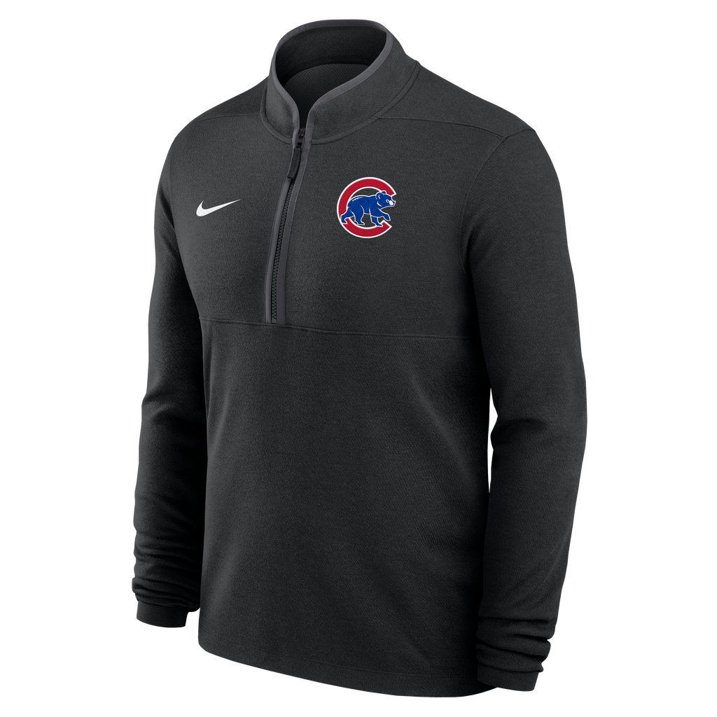 Mens Chicago Cubs Nike Victory Black Half Zip Pullover Popular Style Baseball Fan Gear