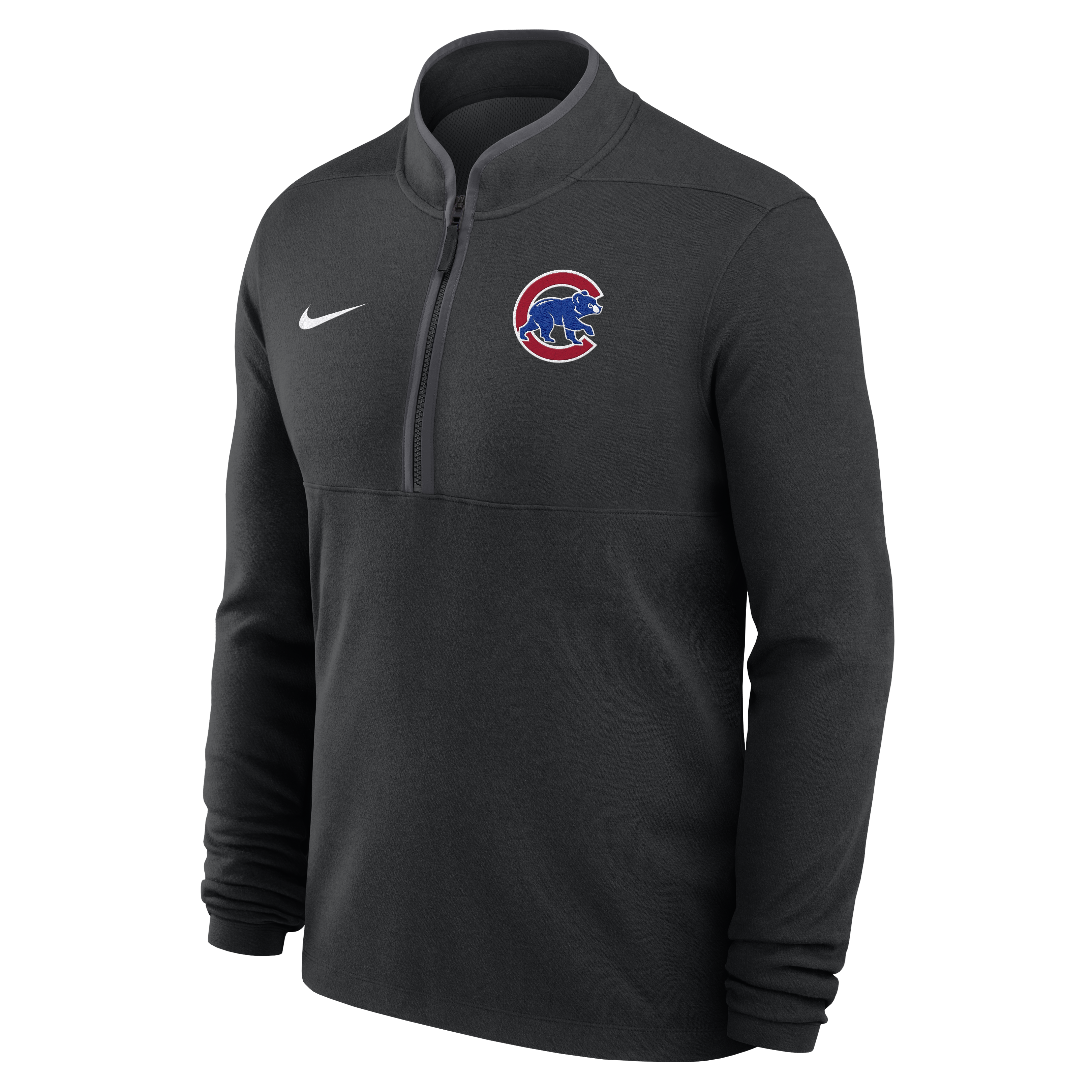 Mens Chicago Cubs Nike Victory Black Half Zip Pullover Popular Style Baseball Fan Gear