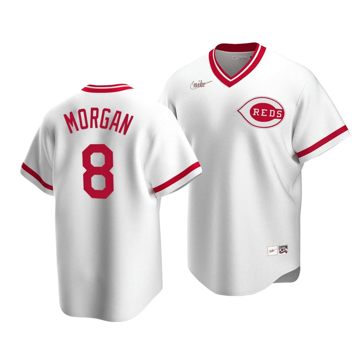 Nike Men s Cincinnati Reds Joe Morgan Cooperstown Collection Home Replica Cool Base Jersey Official Team Jersey Sports Fan Apparel Official MLB Team