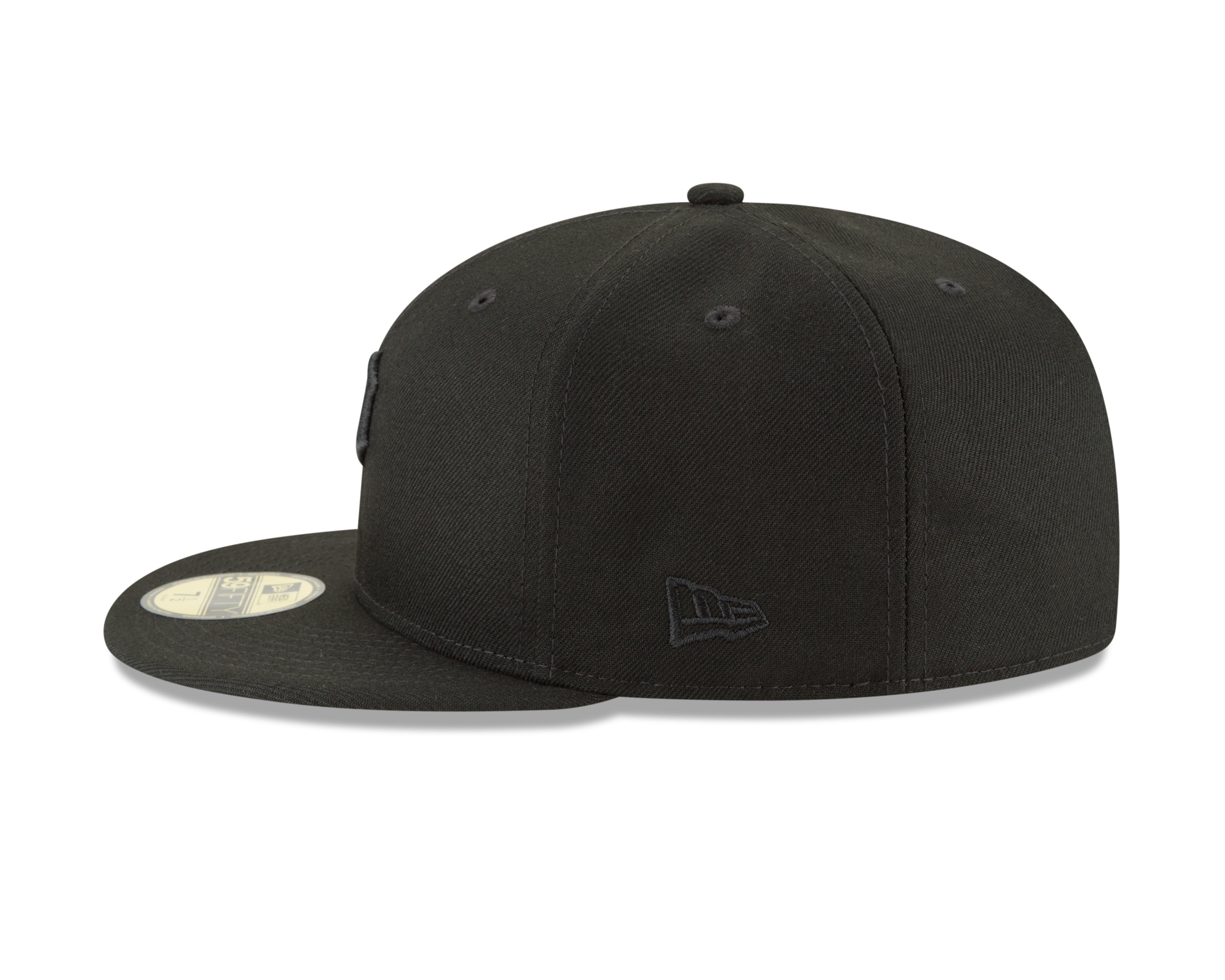 Men s Pittsburgh Pirates New Era Black Tonal 59FIFTY Fitted Hat Official Team Hat Sports Fan Cap Official MLB Team Hat Baseball Fan Cap