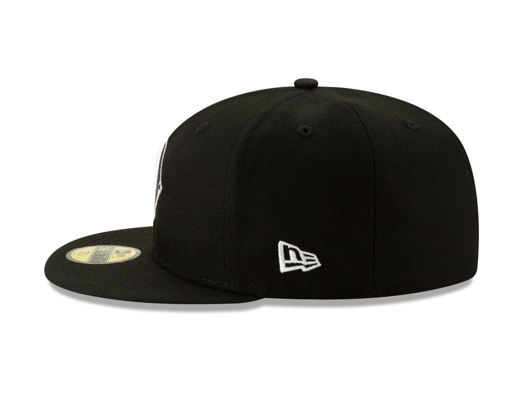 Chicago White Sox New Era Diamond Alternate Logo 59FIFTY Fitted Hat - Black Official Team Hat Sports Fan Cap Official MLB Team Hat Baseball Fan Cap
