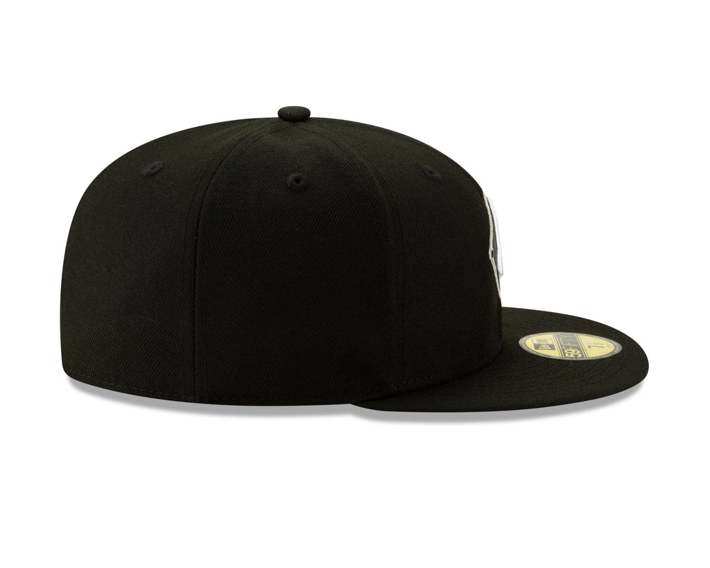 Chicago White Sox New Era Diamond Alternate Logo 59FIFTY Fitted Hat - Black Official Team Hat Sports Fan Cap Official MLB Team Hat Baseball Fan Cap