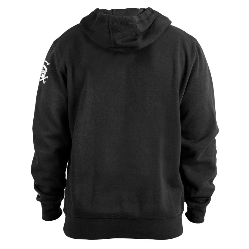 Mens Chicago White Sox New Era Black Batting Practice Logo Hoodie Comfort Hoodie Baseball Fan Apparel