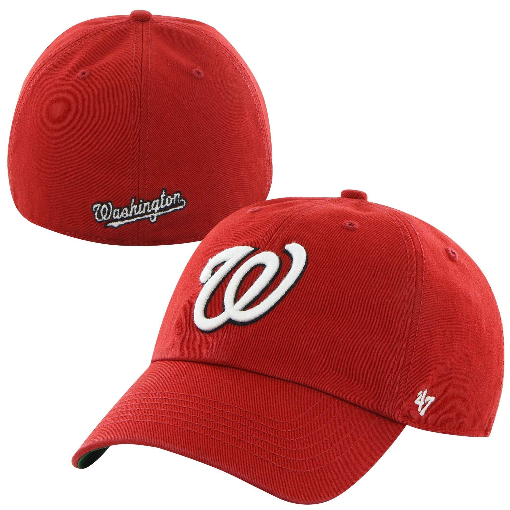 47 Washington Nationals Red Home Franchise Fitted Dad Hat Official Team Hat Sports Fan Cap Official MLB Team Hat Baseball Fan Cap