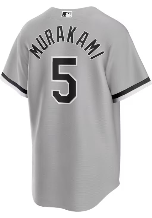 Men s Chicago White Sox Munetaka Murakami Nike Road Gray Replica Jersey Official Team Jersey Sports Fan Apparel Official MLB Team Jersey Baseball Fan