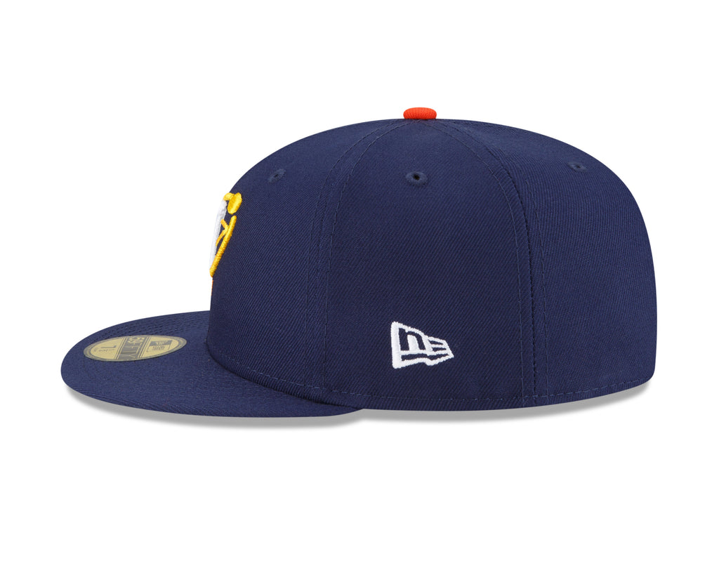Men s Houston Astros New Era Navy City Connect 59FIFTY Fitted Hat Official Team Hat Sports Fan Cap Official MLB Team Hat Baseball Fan Cap