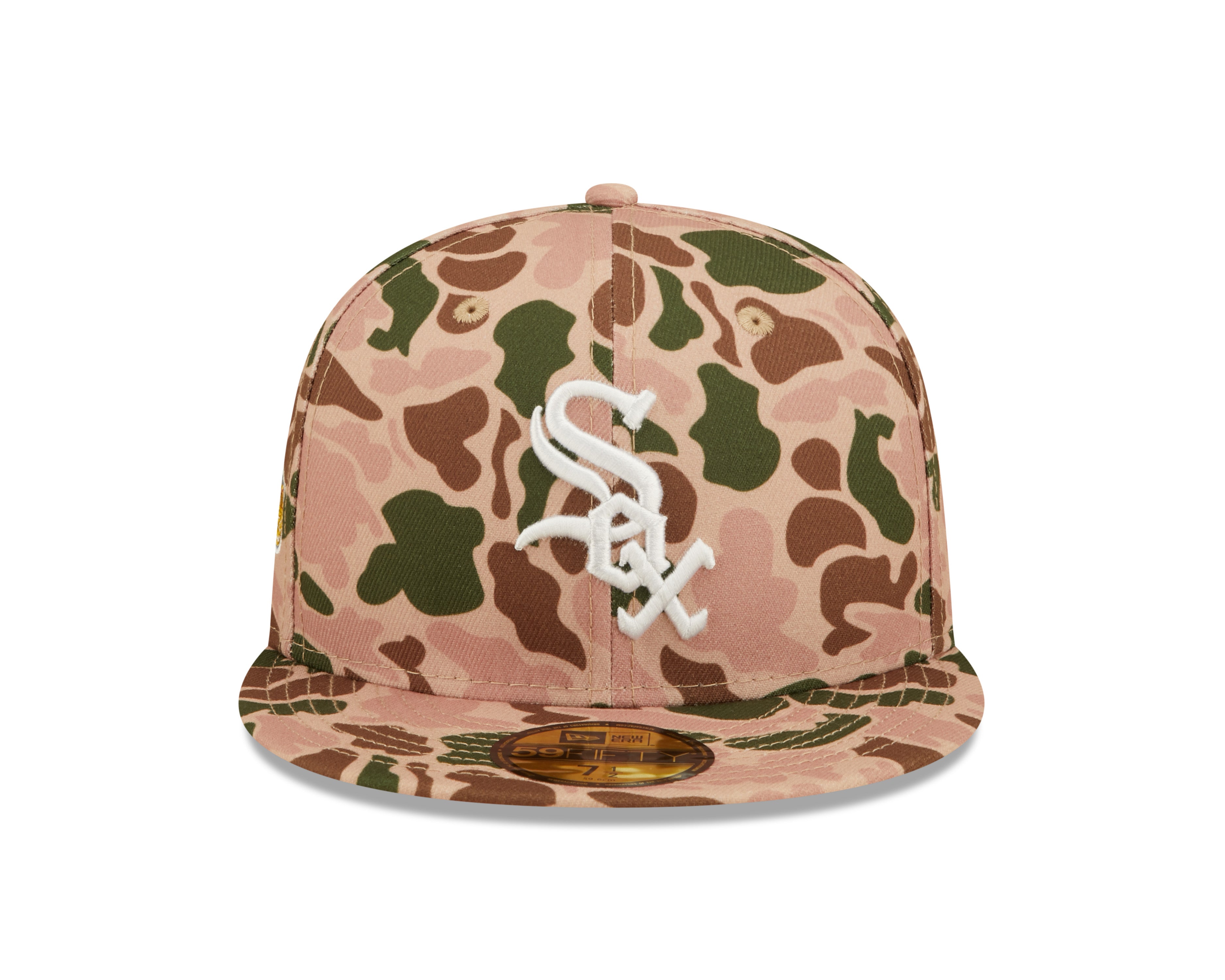 Chicago White Sox New Era 2005 World Series Duck Camo 59FIFTY Fitted Hat Official Team Hat Sports Fan Cap Official MLB Team Hat Baseball Fan Cap