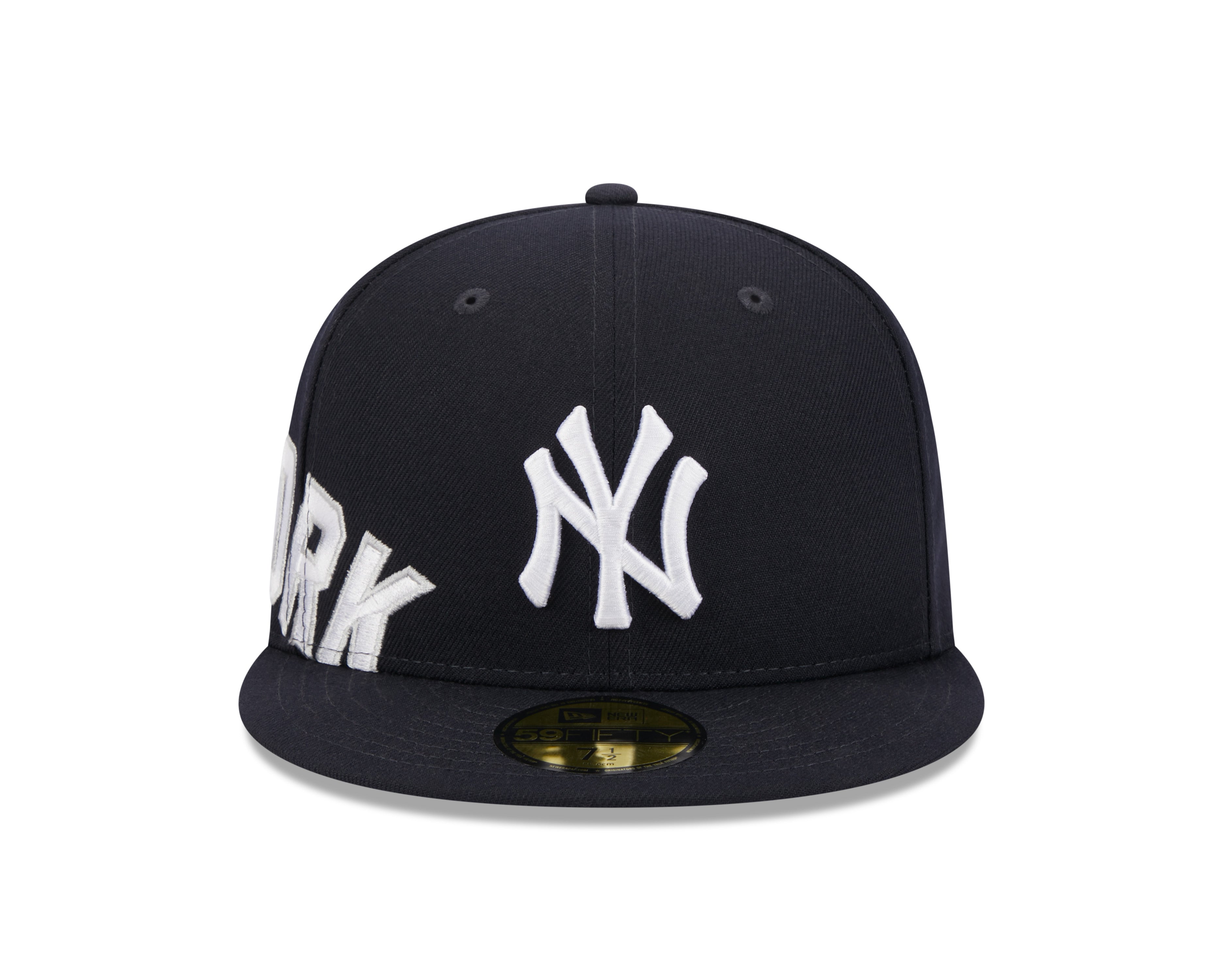 New York Yankees New Era Navy Arch 59FIFTY Fitted Hat Official Team Hat Sports Fan Cap Official MLB Team Hat Baseball Fan Cap