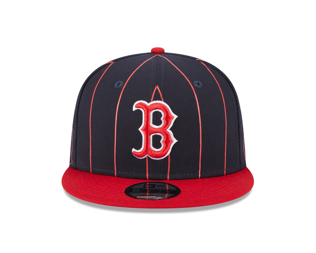 Boston Red Sox Navy Red Vintage New Era 9FIFTY Snapback Hat Official Team Hat Sports Fan Cap Official MLB Team Hat Baseball Fan Cap