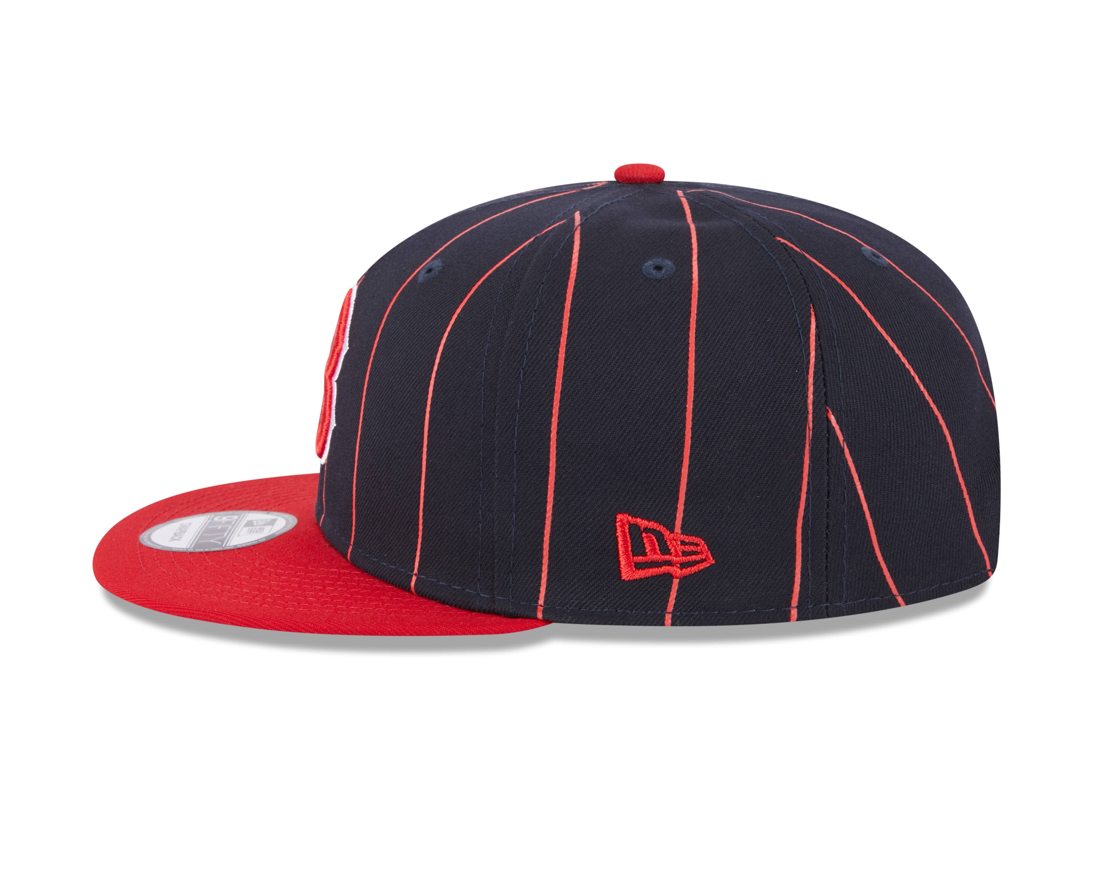 Boston Red Sox Navy Red Vintage New Era 9FIFTY Snapback Hat Official Team Hat Sports Fan Cap Official MLB Team Hat Baseball Fan Cap
