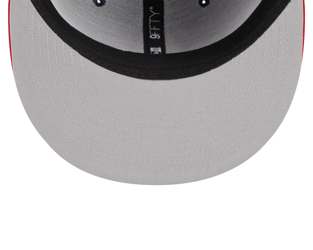 Boston Red Sox Navy Red Vintage New Era 9FIFTY Snapback Hat Official Team Hat Sports Fan Cap Official MLB Team Hat Baseball Fan Cap