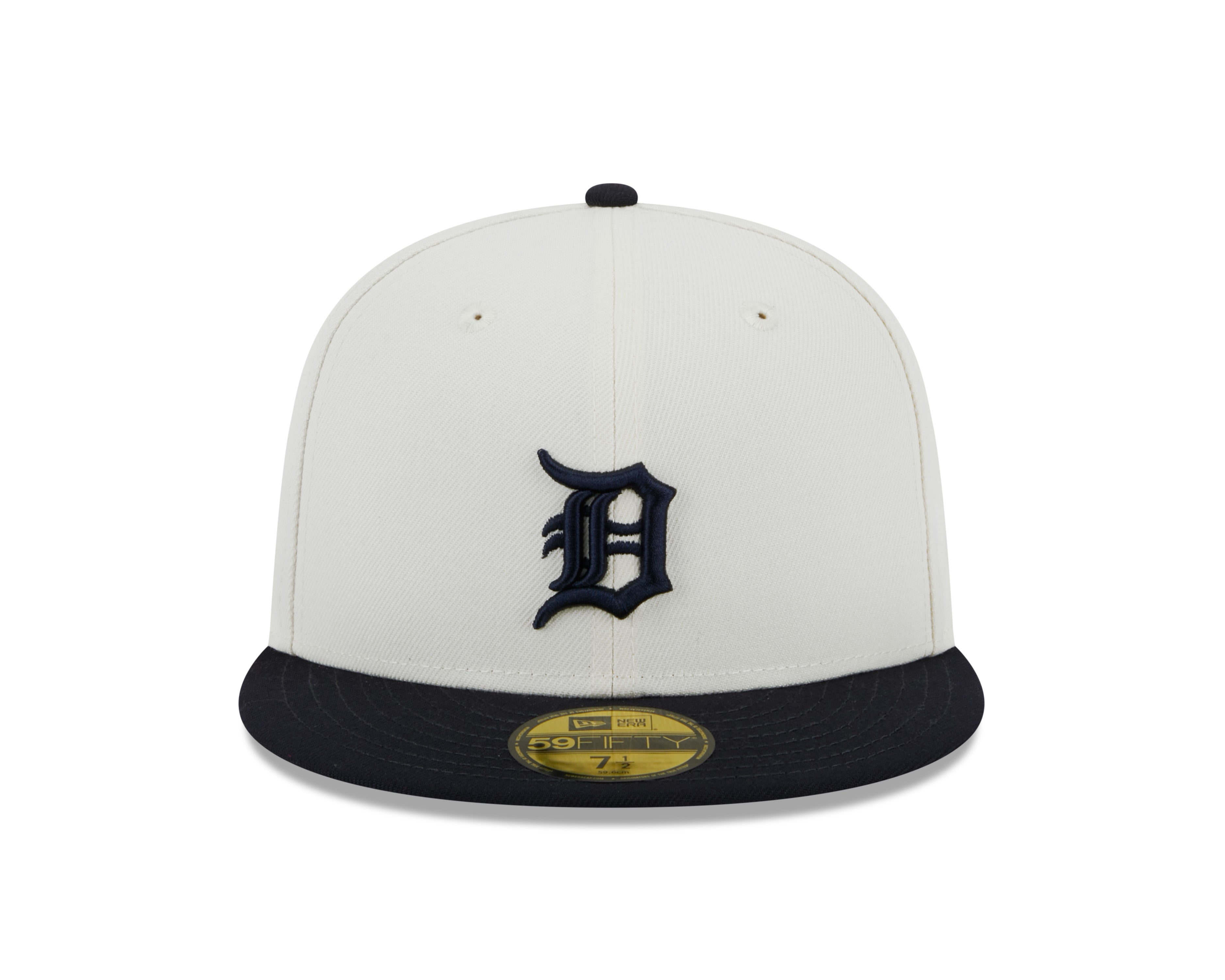 Detroit Tigers 1984 World Series Cream Navy New Era Retro 59FIFTY Fitted Hat Official Team Hat Sports Fan Cap Official MLB Team Hat Baseball Fan Cap