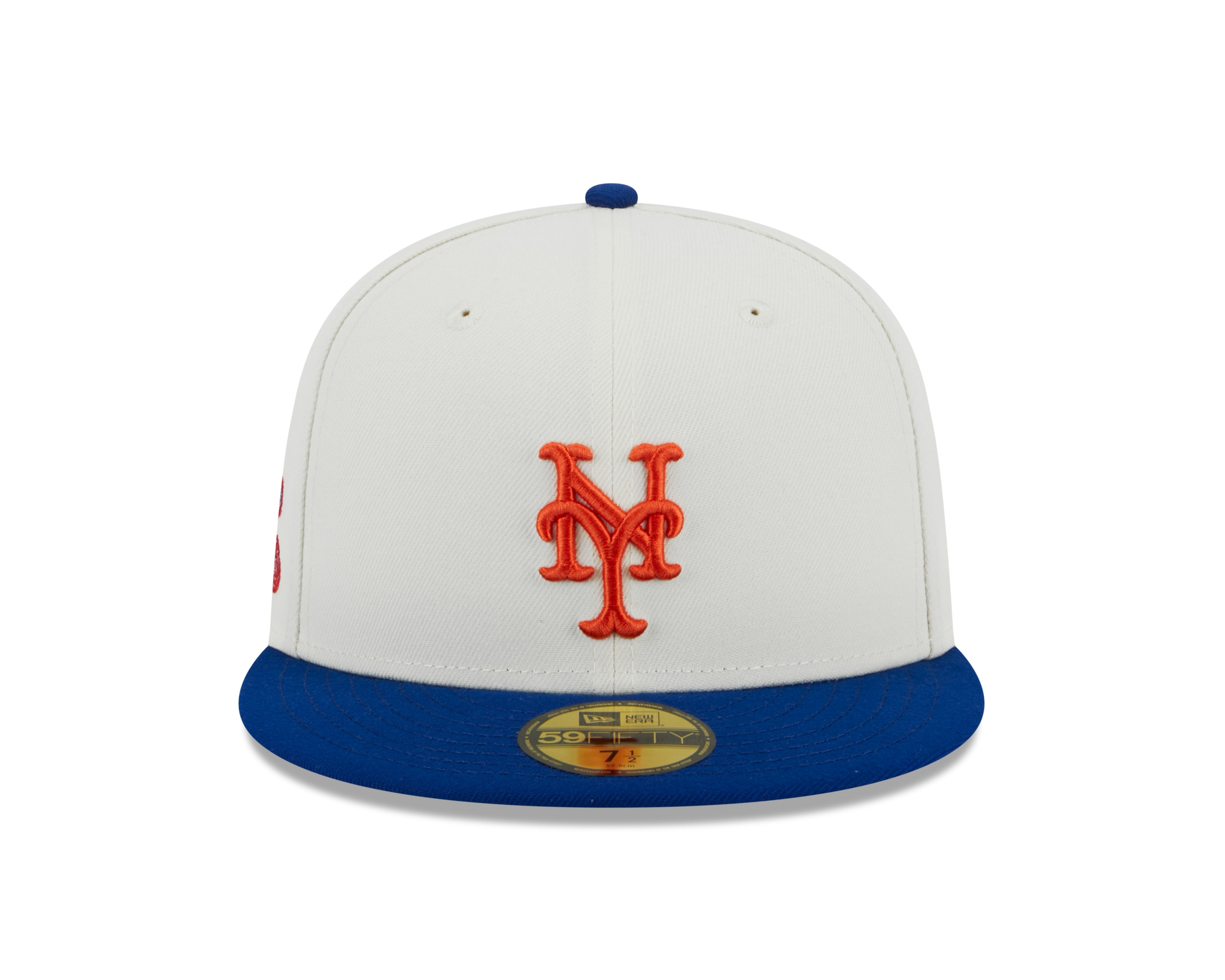 New York Mets 1982 World Series Cream Royal New Era Retro 59FIFTY Fitted Hat Official Team Hat Sports Fan Cap Official MLB Team Hat Baseball Fan Cap