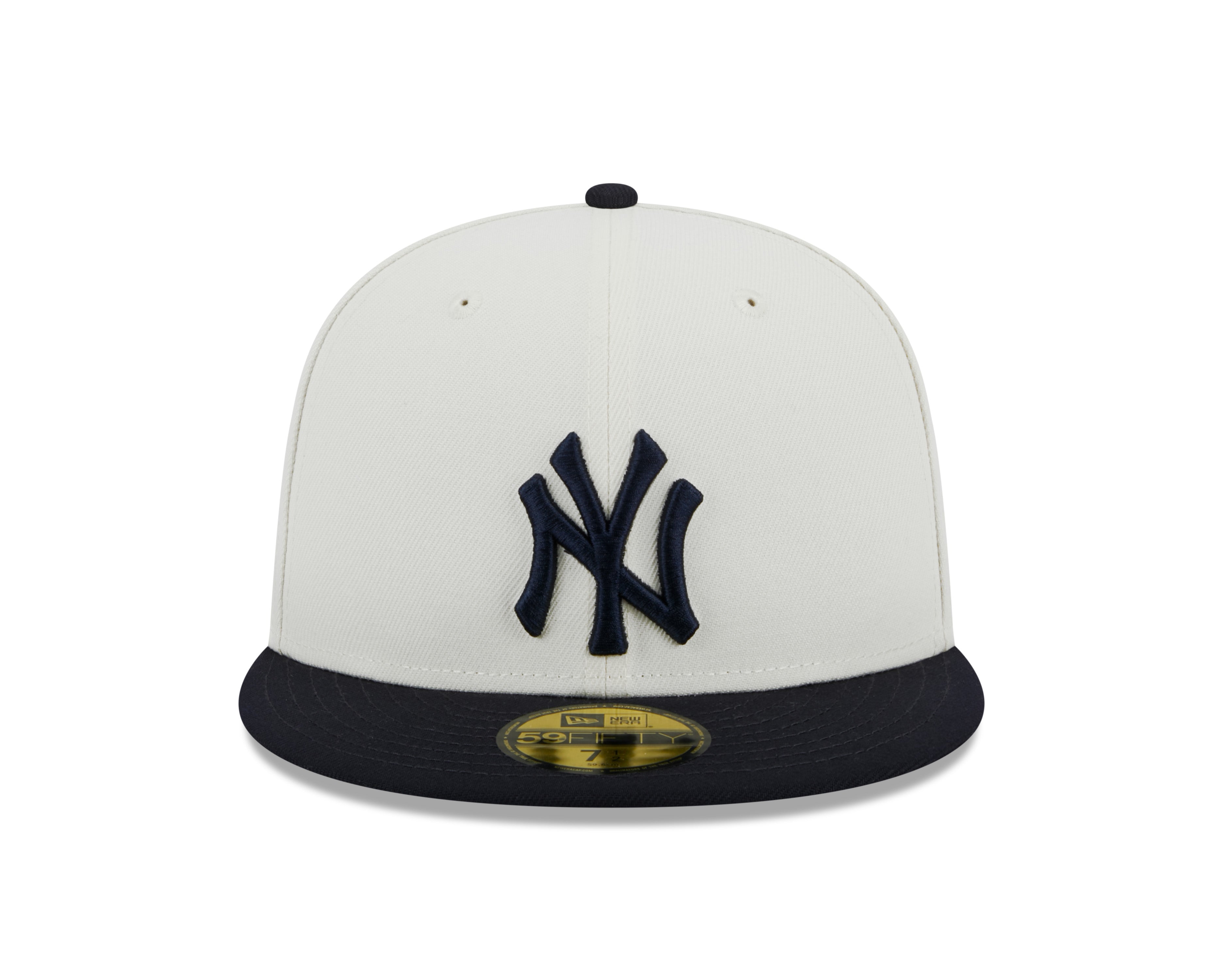 New York Yankees 2000 World Series Cream Navy New Era Retro 59FIFTY Fitted Hat Official Team Hat Sports Fan Cap Official MLB Team Hat Baseball Fan Cap