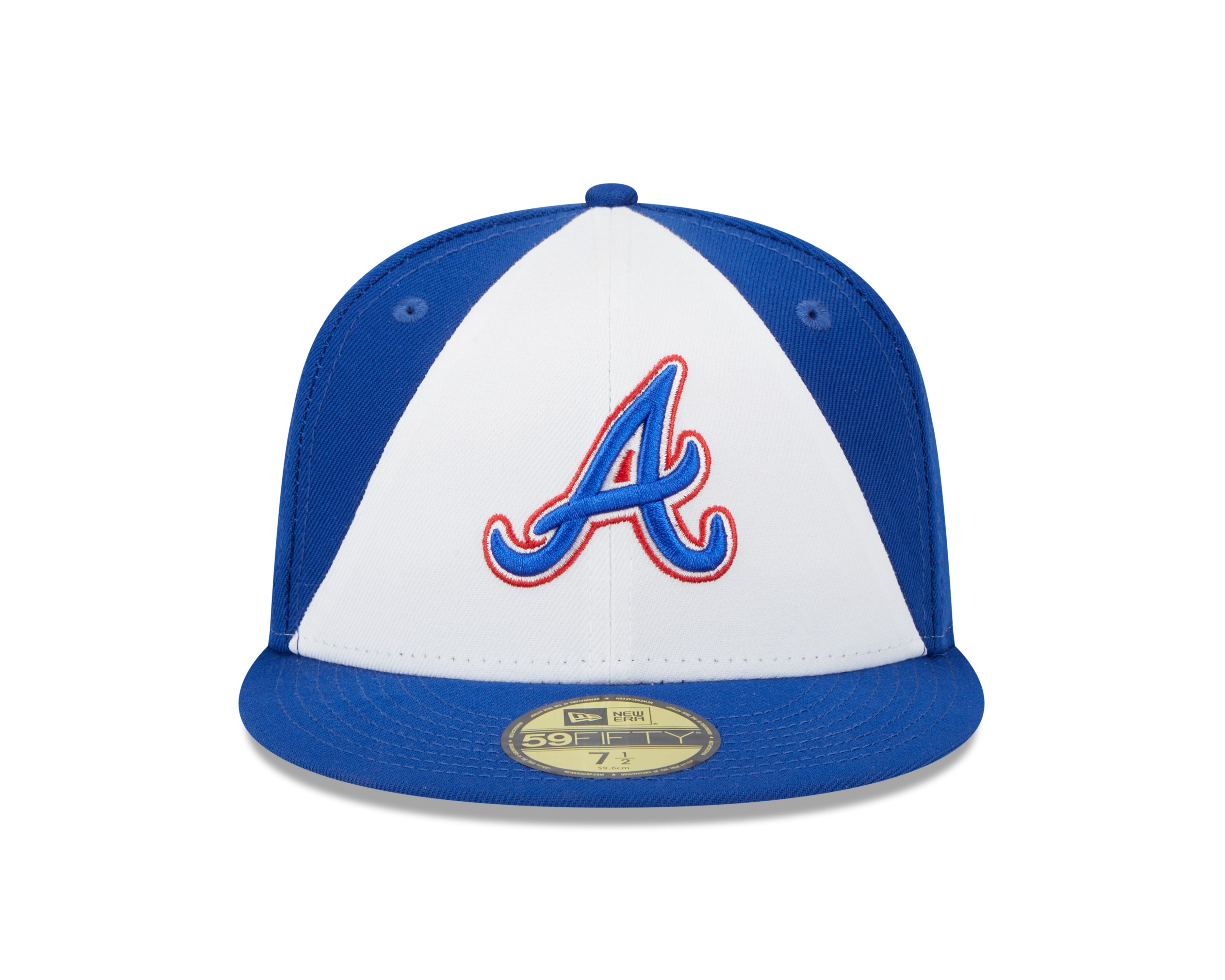Atlanta Braves City Connect Royal White New Era 59FIFTY Fitted Hat Official Team Hat Sports Fan Cap Official MLB Team Hat Baseball Fan Cap