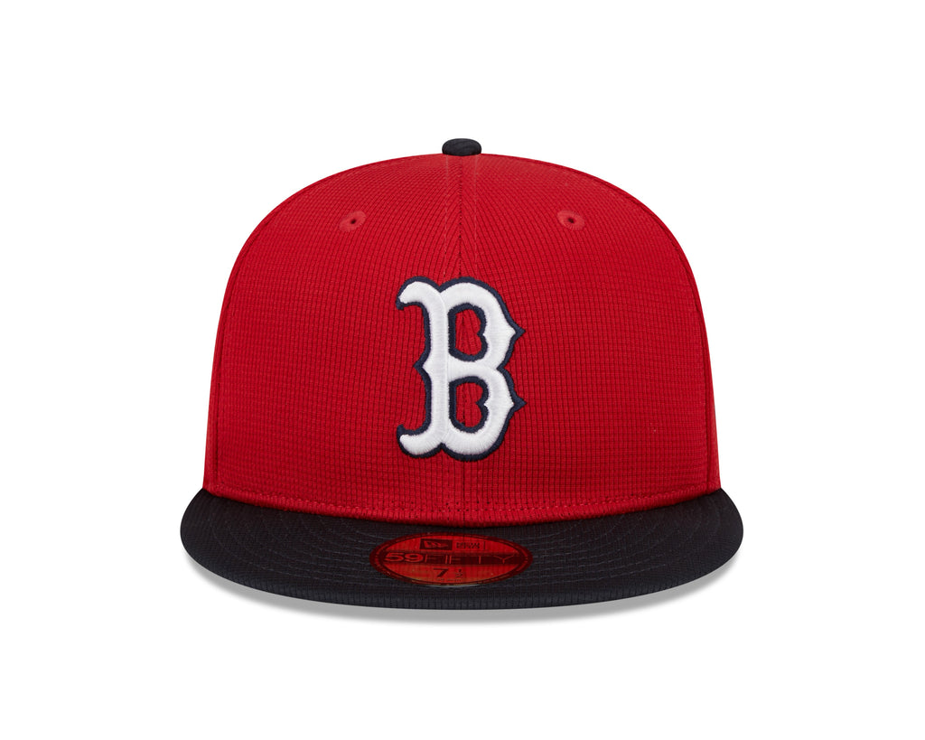 Boston Red Sox New Era Red Navy 2025 Spring Training 59FIFTY Fitted Hat Official Team Hat Sports Fan Cap Official MLB Team Hat Baseball Fan Cap