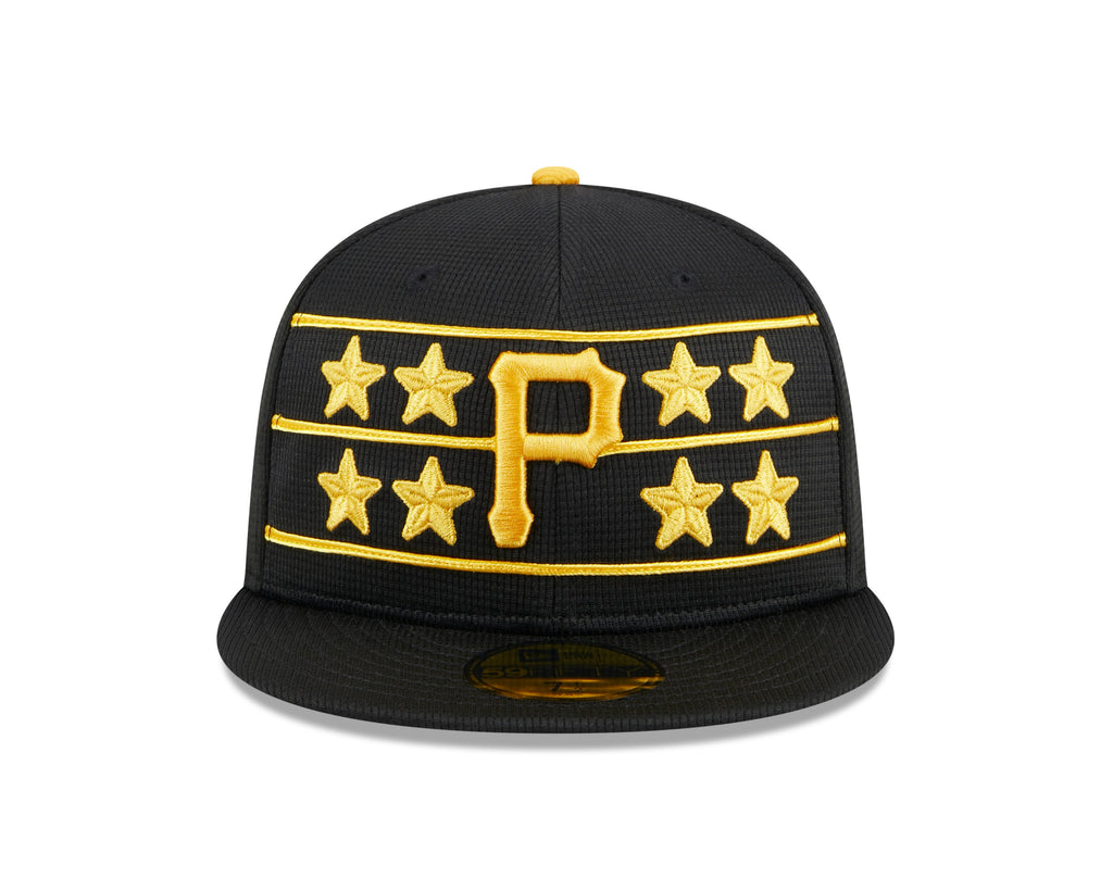 Men s Pittsburgh Pirates New Era Black 2024 Batting Practice 59FIFTY Fitted Hat Official Team Hat Sports Fan Cap Official MLB Team Hat Baseball Fan
