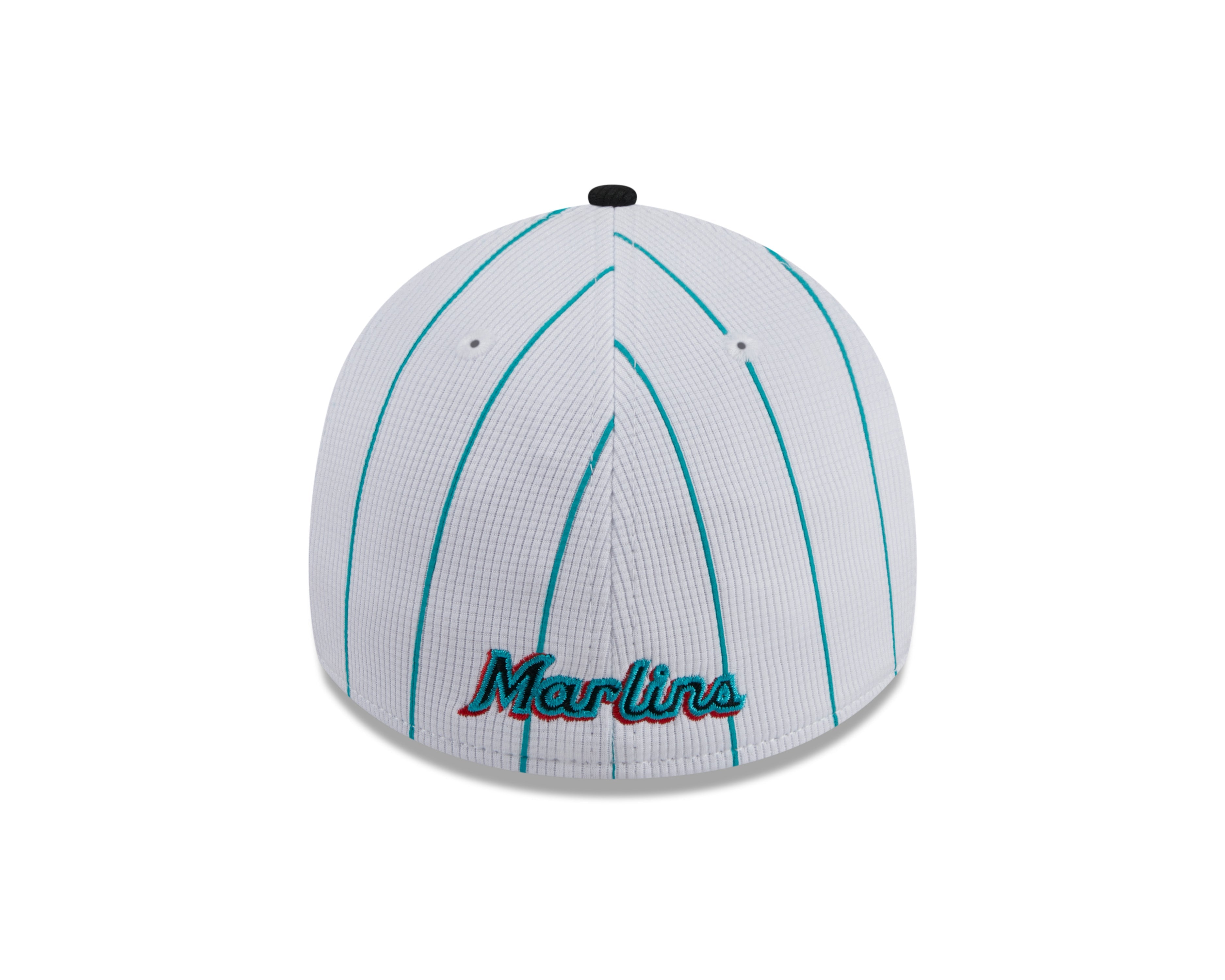 Men s Miami Marlins New Era 2024 Batting Practice White Black 39THIRTY Flex-Fit Hat Official Team Hat Sports Fan Cap Official MLB Team Hat Baseball