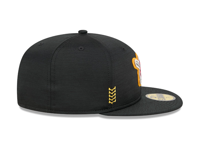 Men s Pittsburgh Pirates New Era Black 2024 Alternate Clubhouse 1914 59FIFTY Fitted Hat Official Team Hat Sports Fan Cap Official MLB Team Hat