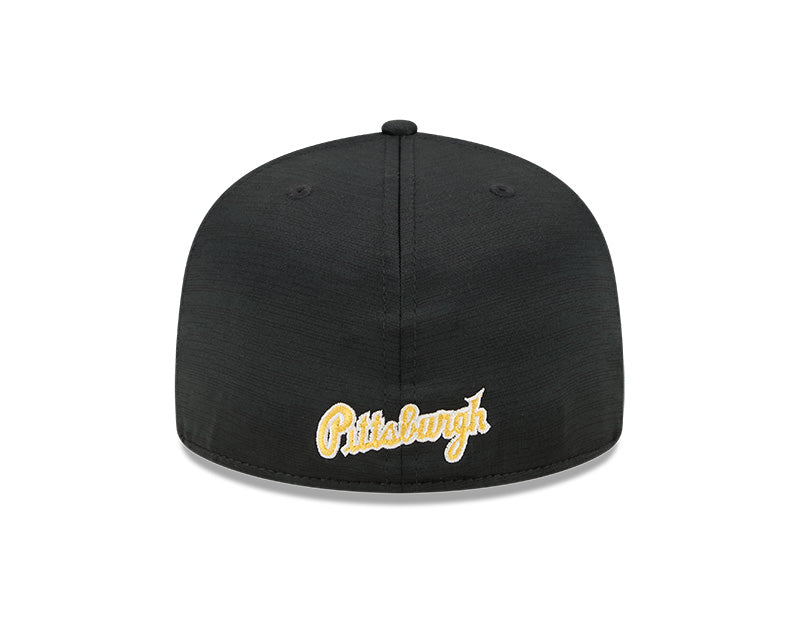 Men s Pittsburgh Pirates New Era Black 2024 Alternate Clubhouse 1914 59FIFTY Fitted Hat Official Team Hat Sports Fan Cap Official MLB Team Hat