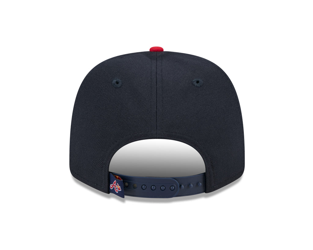 Atlanta Braves New Era Navy Red 9SEVENTY Adjustable Hat Official Team Hat Sports Fan Cap Official MLB Team Hat Baseball Fan Cap