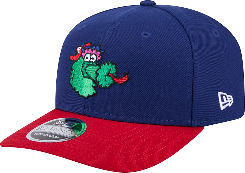 Philadelphia Phillies Blue Red Phanatic New Era 9SEVENTY Stretch Snap Adjustable Hat Official Team Hat Sports Fan Cap Official MLB Team Hat Baseball