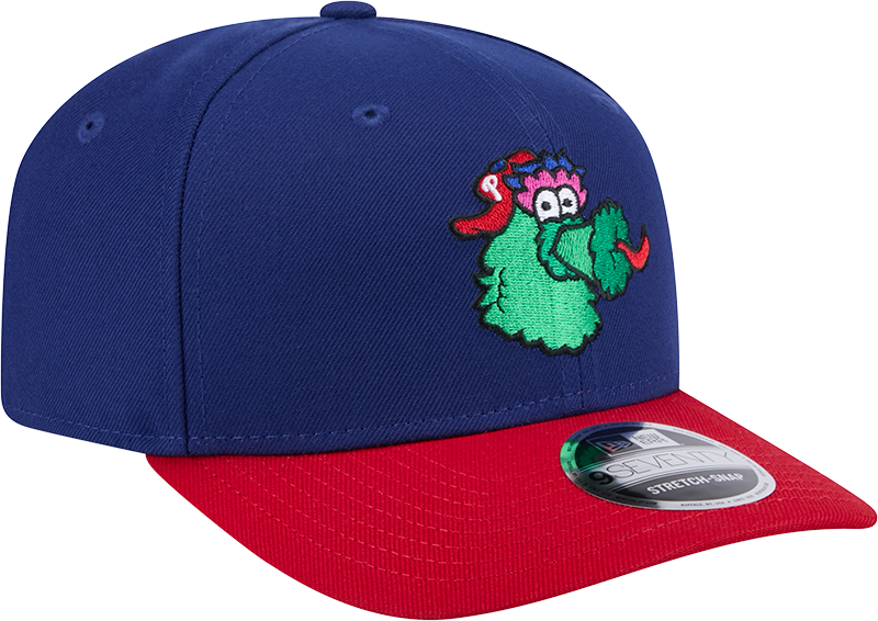Philadelphia Phillies Blue Red Phanatic New Era 9SEVENTY Stretch Snap Adjustable Hat Official Team Hat Sports Fan Cap Official MLB Team Hat Baseball