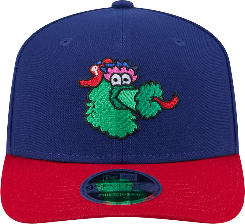Philadelphia Phillies Blue Red Phanatic New Era 9SEVENTY Stretch Snap Adjustable Hat Official Team Hat Sports Fan Cap Official MLB Team Hat Baseball