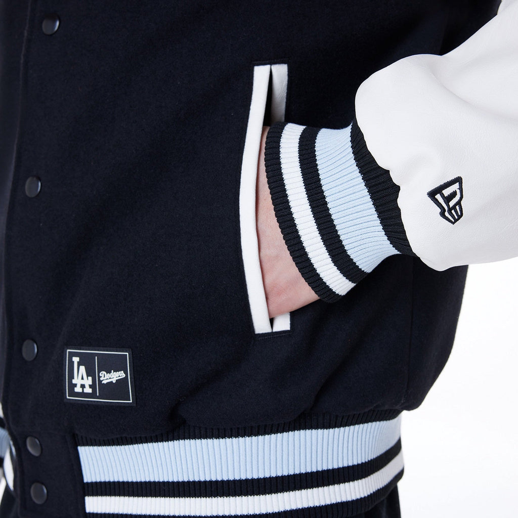 New Era - MLB Floral Varsity Jacket - Los Angeles Dodgers Official Sports Fan Gear Popular Style Baseball Fan Gear