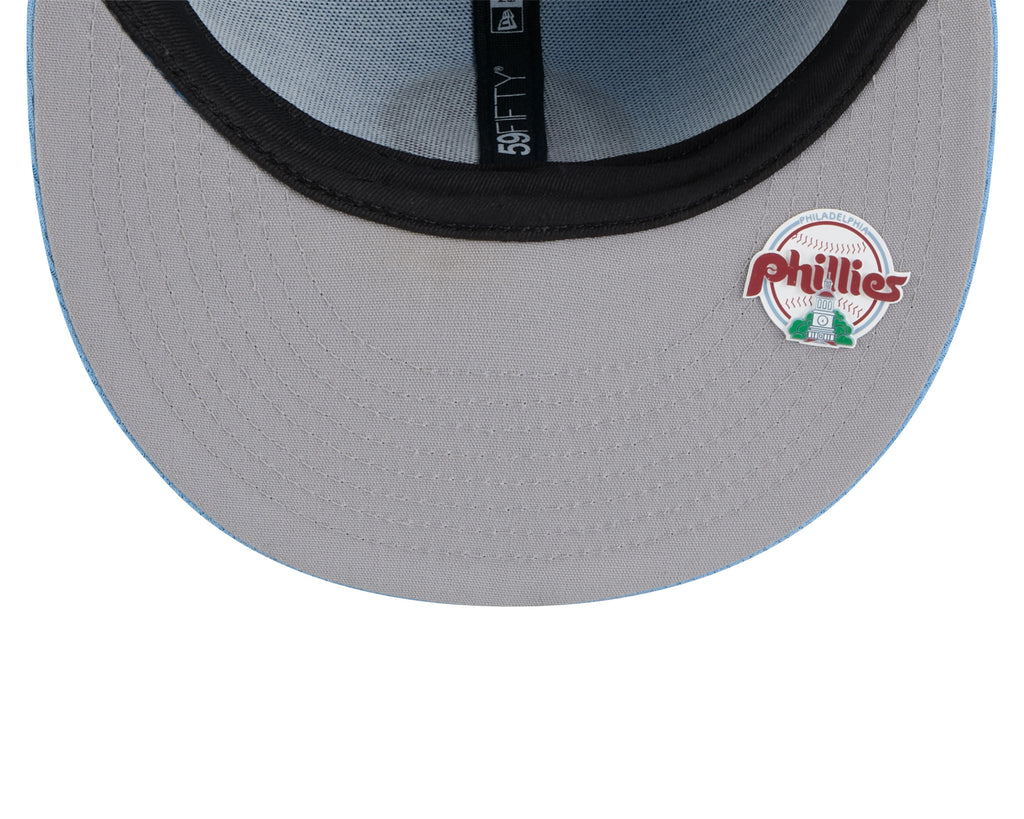 Philadelphia Phillies New Era Blue Alternate 2025 Clubhouse 59FIFTY Fitted Hat Official Team Hat Sports Fan Cap Official MLB Team Hat Baseball Fan Cap