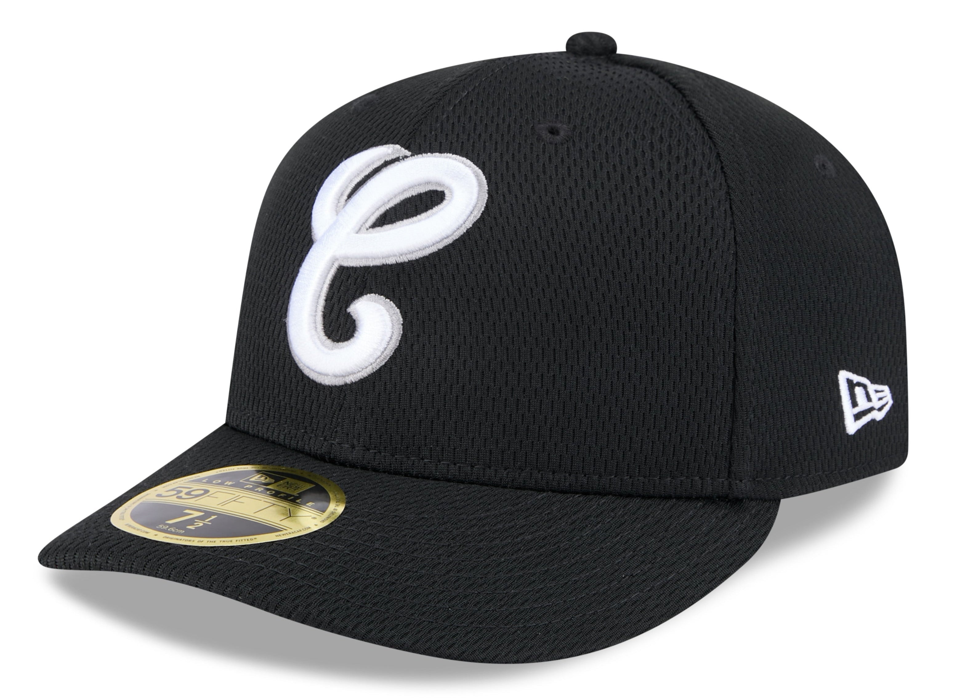 Chicago White Sox New Era Black 2025 Clubhouse Alternate 59FIFTY Low Profile Fitted Hat Official Team Hat Sports Fan Cap Official MLB Team Hat