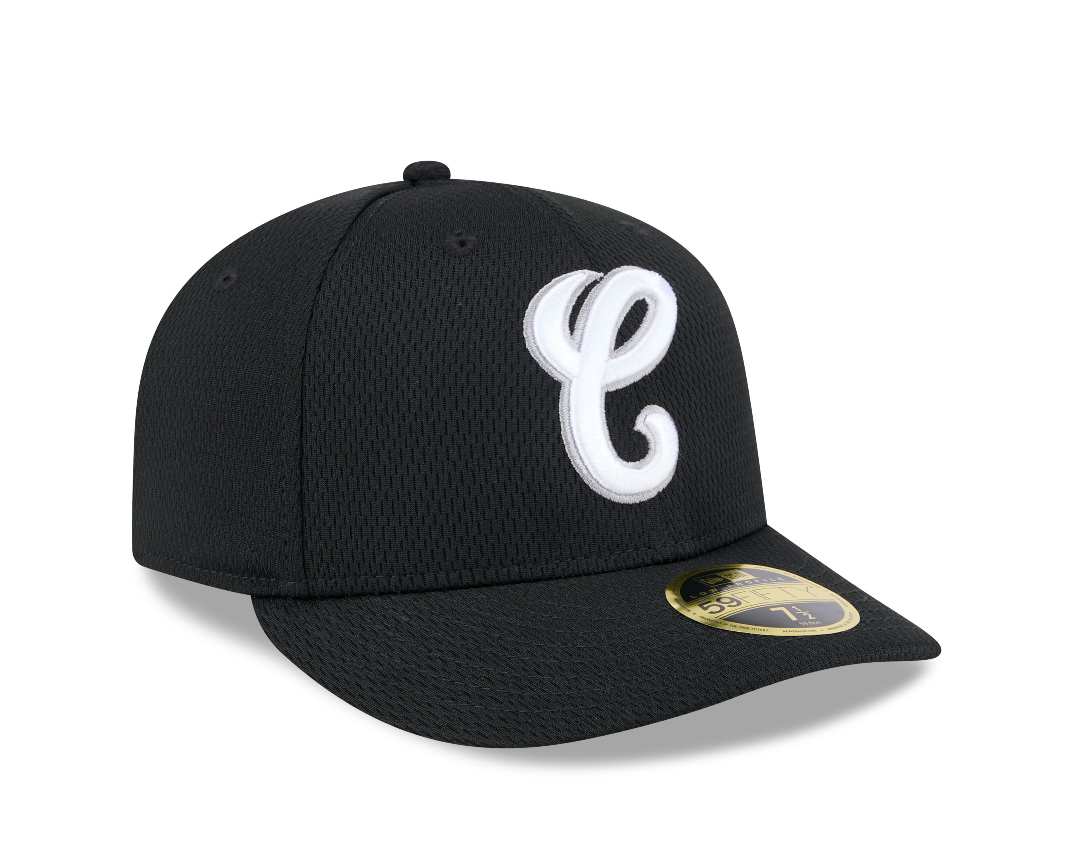 Chicago White Sox New Era Black 2025 Clubhouse Alternate 59FIFTY Low Profile Fitted Hat Official Team Hat Sports Fan Cap Official MLB Team Hat