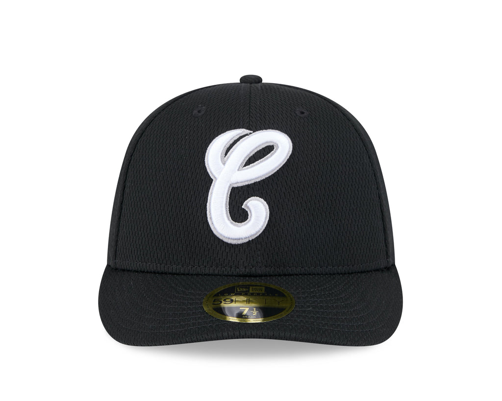 Chicago White Sox New Era Black 2025 Clubhouse Alternate 59FIFTY Low Profile Fitted Hat Official Team Hat Sports Fan Cap Official MLB Team Hat