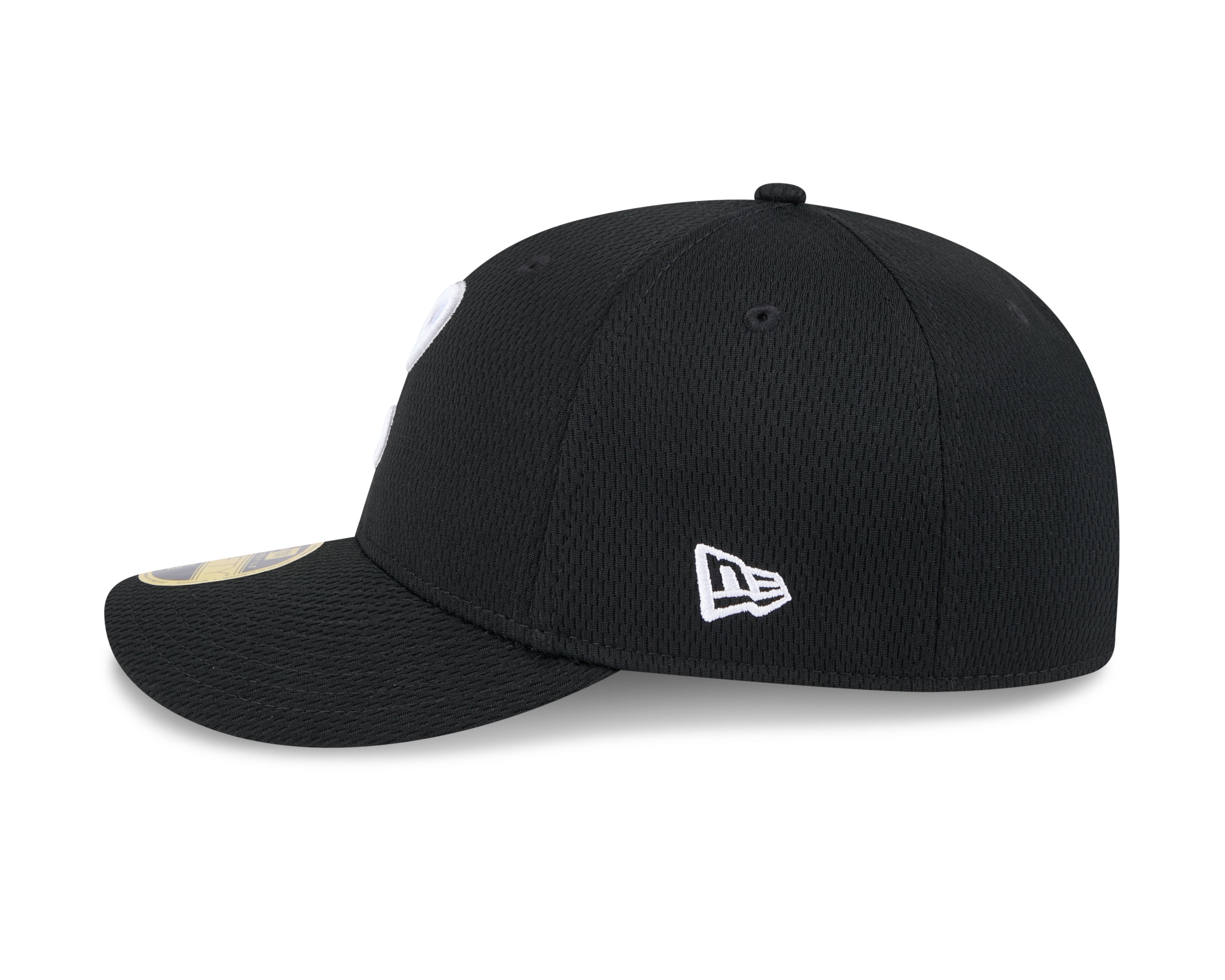 Chicago White Sox New Era Black 2025 Clubhouse Alternate 59FIFTY Low Profile Fitted Hat Official Team Hat Sports Fan Cap Official MLB Team Hat