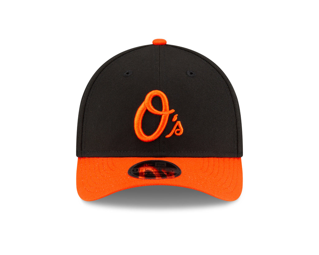 Baltimore Orioles Black Orange Alternate New Era Player Replica M-Crown 9FORTY Adjustable Hat Official Team Hat Sports Fan Cap Official MLB Team Hat