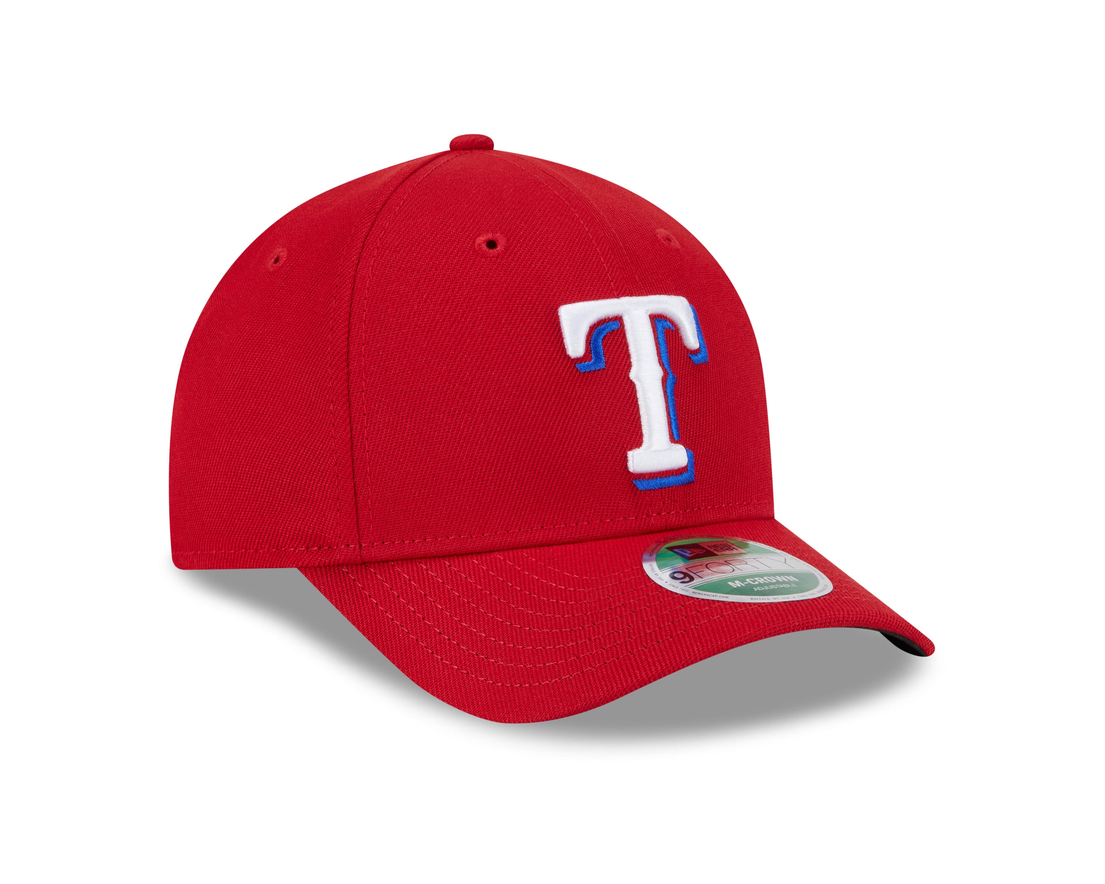 Texas Rangers Red Alternate New Era Player Replica M-Crown 9FORTY Adjustable Hat Official Team Hat Sports Fan Cap Official MLB Team Hat Baseball Fan
