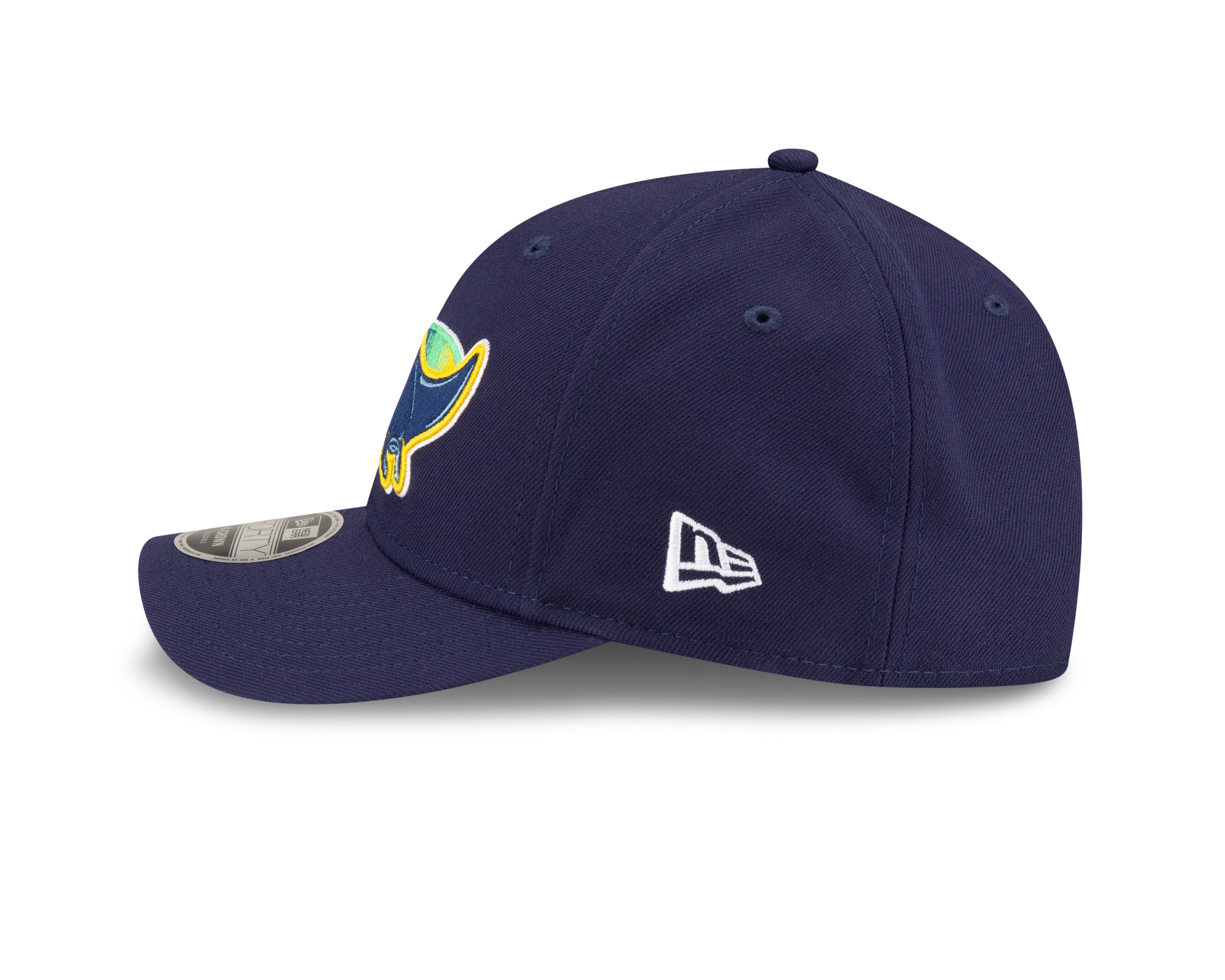 Tampa Bay Rays Alternate Navy New Era Player Replica M-Crown 9FORTY Adjustable Hat Official Team Hat Sports Fan Cap Official MLB Team Hat Baseball