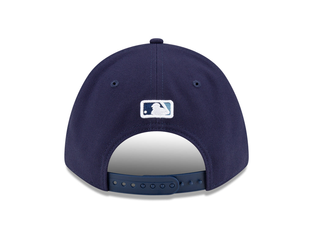 Tampa Bay Rays Alternate Navy New Era Player Replica M-Crown 9FORTY Adjustable Hat Official Team Hat Sports Fan Cap Official MLB Team Hat Baseball