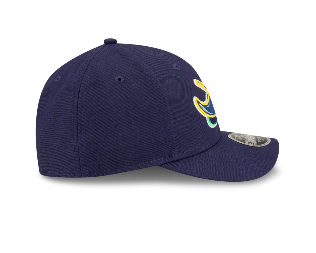 Tampa Bay Rays Alternate Navy New Era Player Replica M-Crown 9FORTY Adjustable Hat Official Team Hat Sports Fan Cap Official MLB Team Hat Baseball