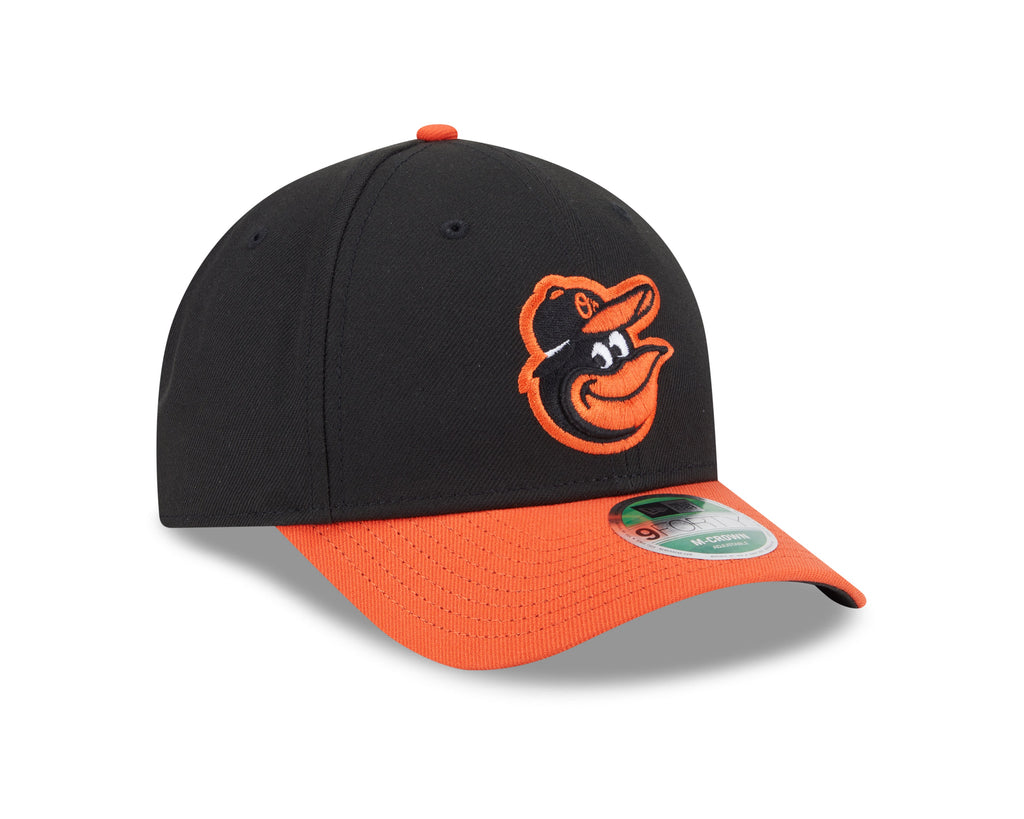Baltimore Orioles Black Orange Road New Era Player Replica M-Crown 9FORTY Adjustable Hat Official Team Hat Sports Fan Cap Official MLB Team Hat