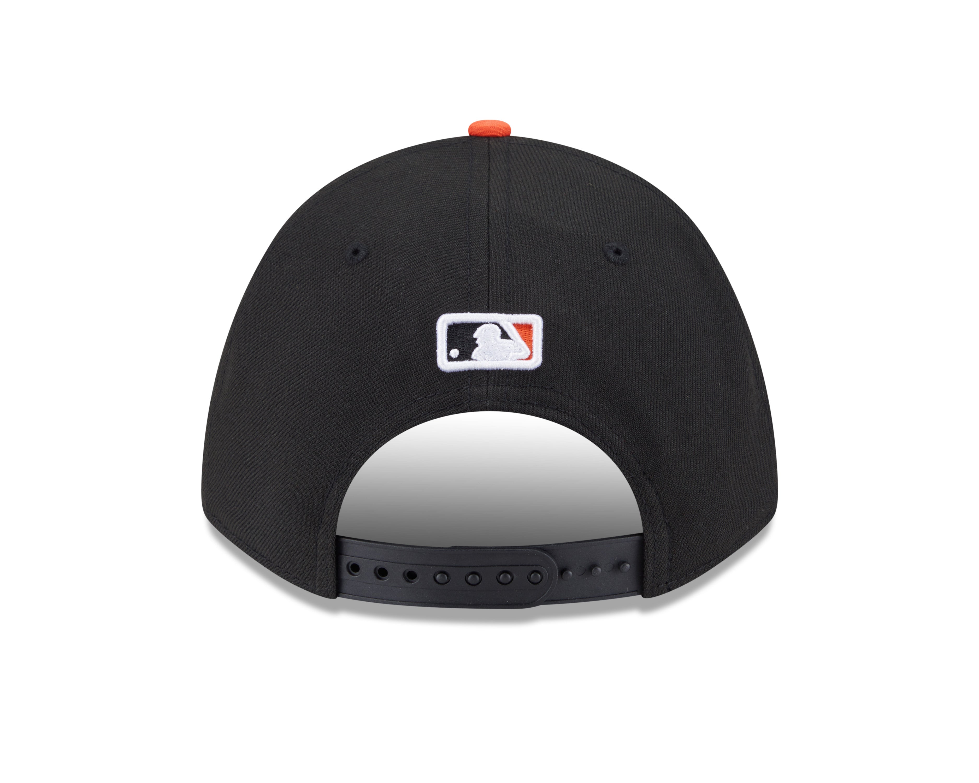 Baltimore Orioles Black Orange Road New Era Player Replica M-Crown 9FORTY Adjustable Hat Official Team Hat Sports Fan Cap Official MLB Team Hat