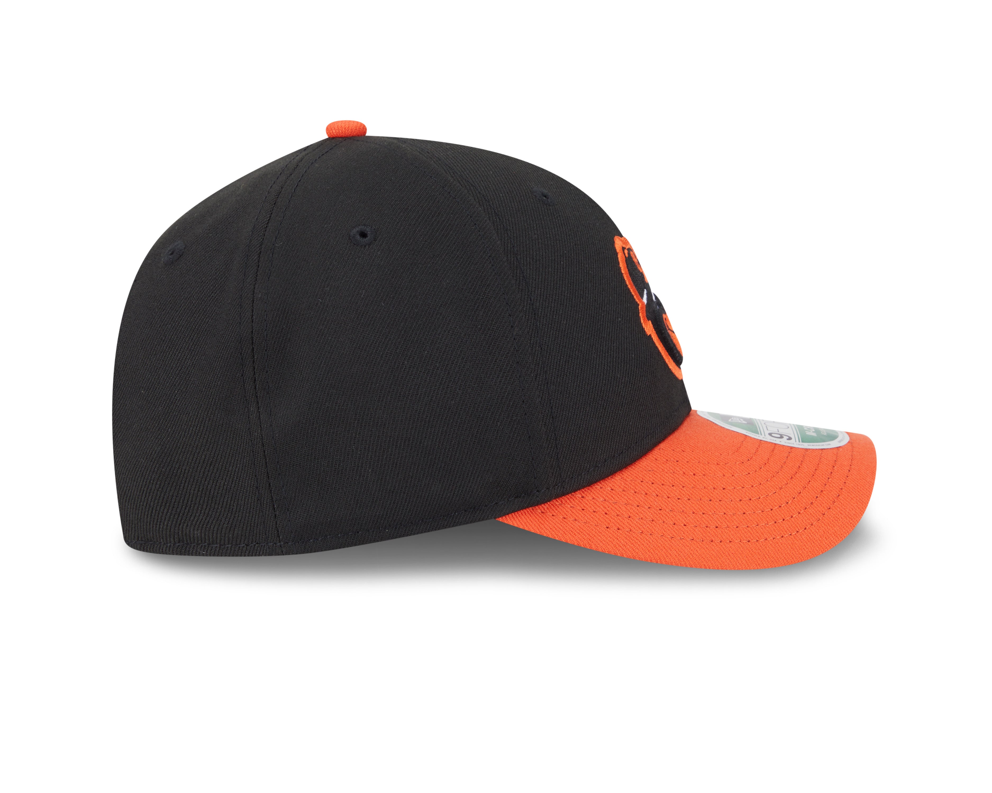 Baltimore Orioles Black Orange Road New Era Player Replica M-Crown 9FORTY Adjustable Hat Official Team Hat Sports Fan Cap Official MLB Team Hat