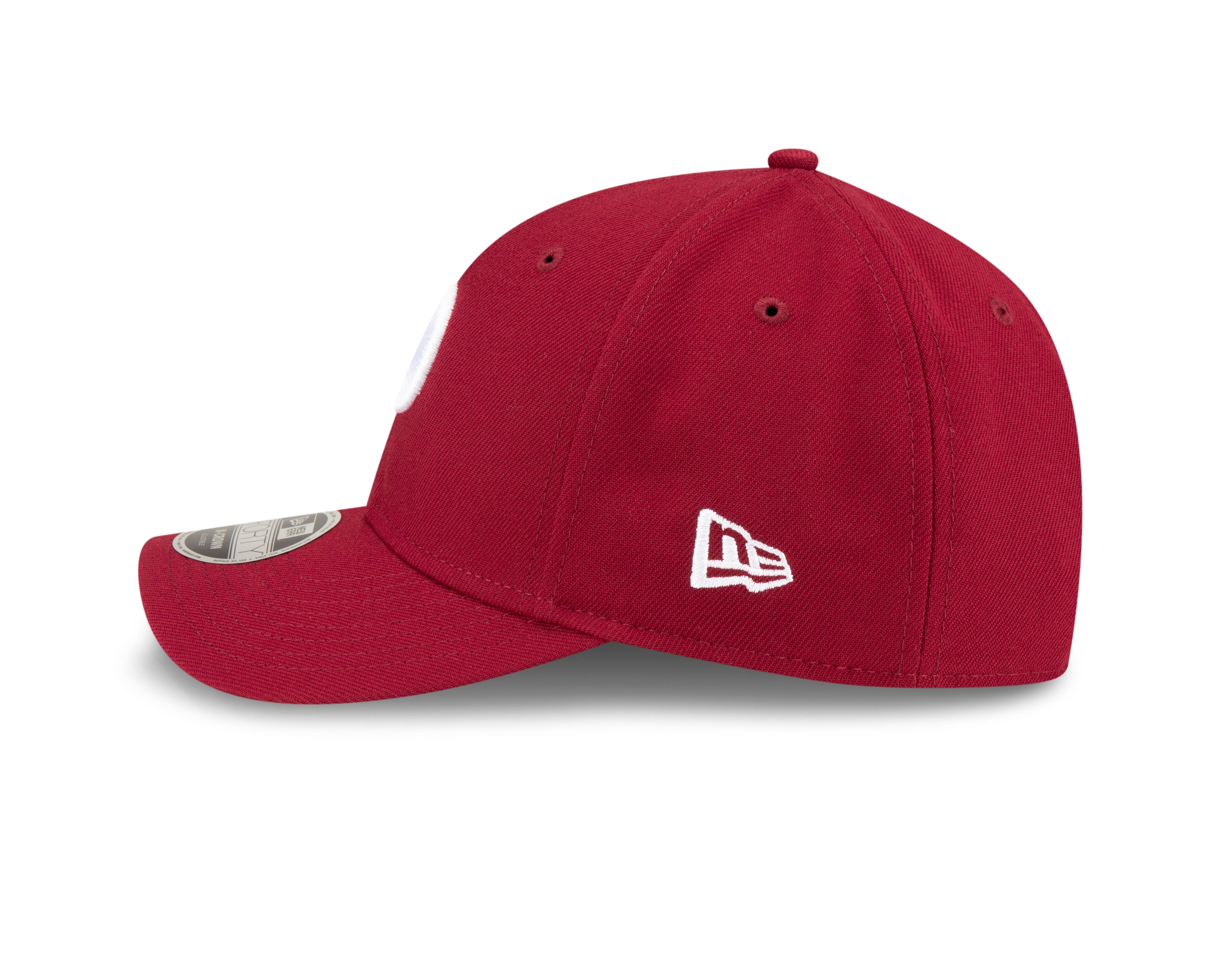 Philadelphia Phillies Crimson Alternate New Era Player Replica M-Crown 9FORTY Adjustable Hat Official Team Hat Sports Fan Cap Official MLB Team Hat