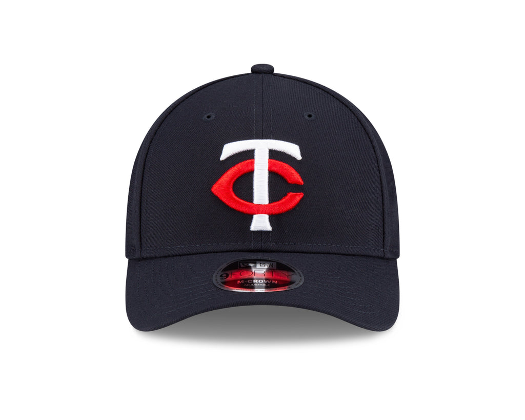 Minnesota Twins Navy New Era Player Replica M-Crown 9FORTY Adjustable Hat Official Team Hat Sports Fan Cap Official MLB Team Hat Baseball Fan Cap