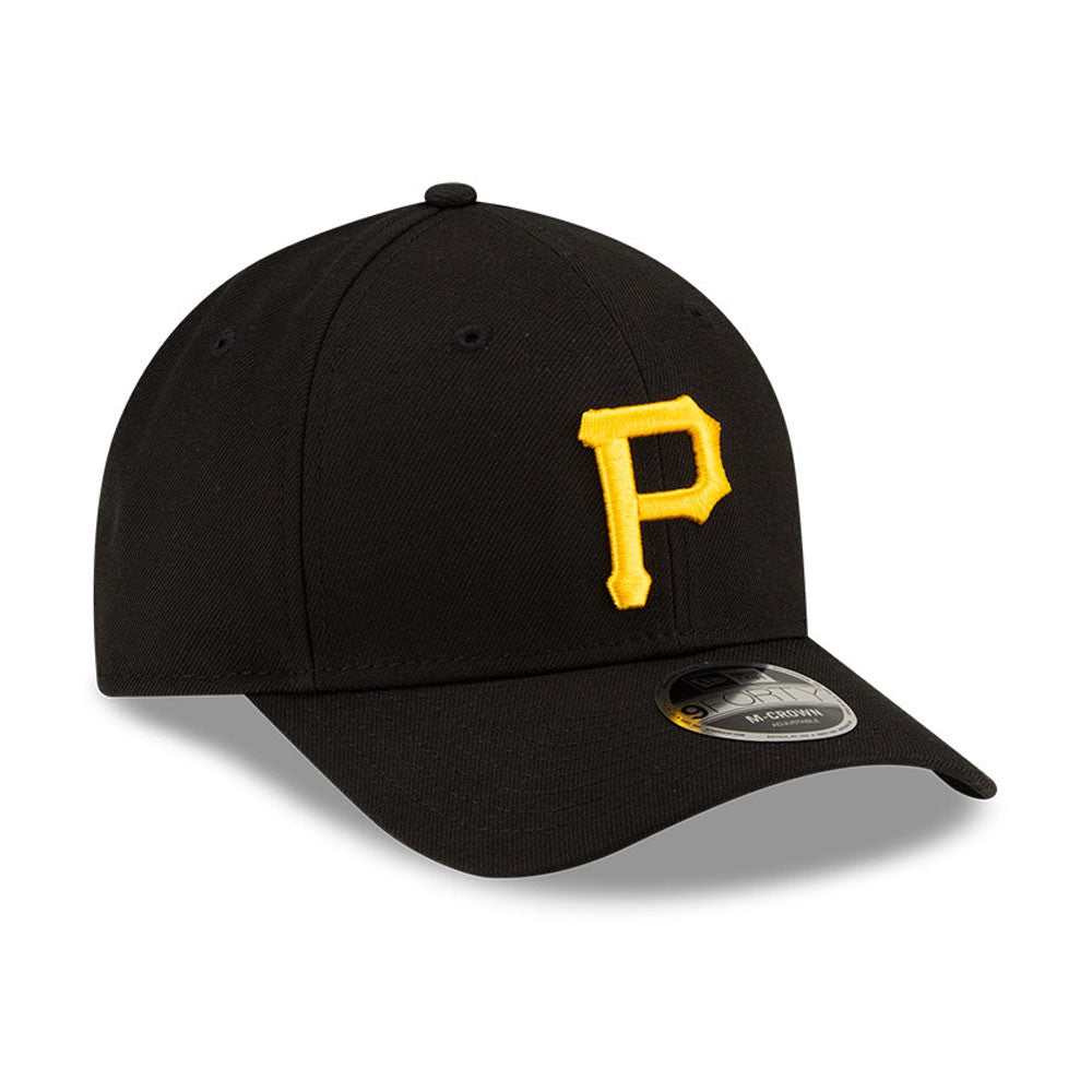 Pittsburgh Pirates Black New Era Player Replica M-Crown 9FORTY Adjustable Hat Official Team Hat Sports Fan Cap Official MLB Team Hat Baseball Fan Cap