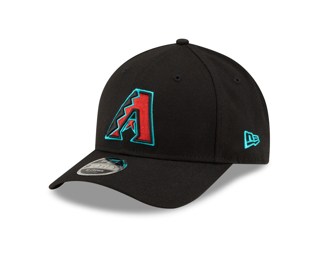 Arizona Diamondbacks Black Alternate New Era Player Replica M-Crown 9FORTY Adjustable Hat Official Team Hat Sports Fan Cap Official MLB Team Hat