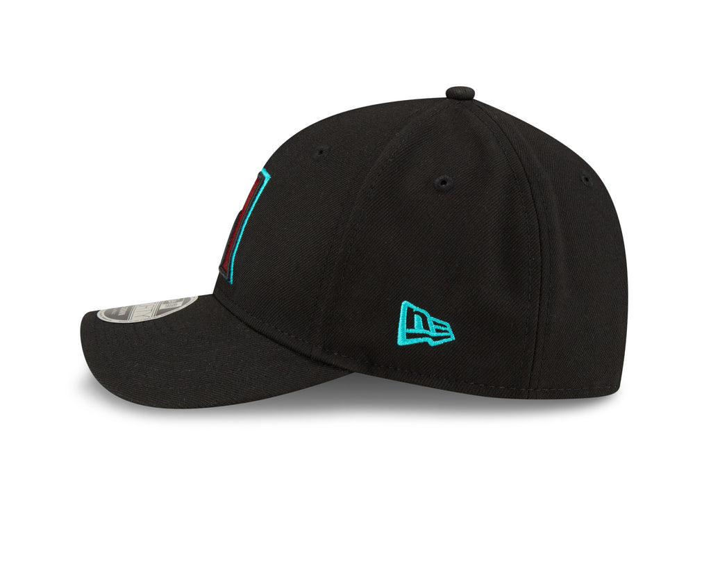 Arizona Diamondbacks Black Alternate New Era Player Replica M-Crown 9FORTY Adjustable Hat Official Team Hat Sports Fan Cap Official MLB Team Hat